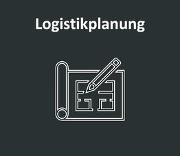 Symbol für Logistikplanung: Grundriss mit Stift